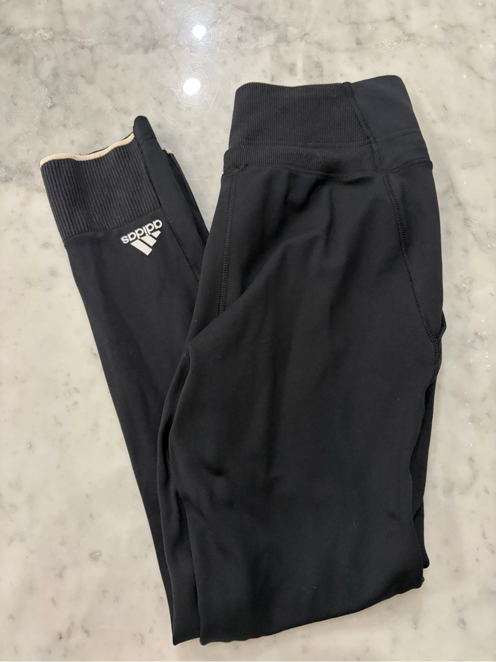 adidas Black Performance Leggings/ joggers  with Logo